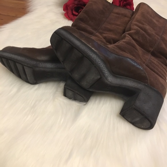 Cole Haan Brown Suede Leather Winter Boots size 7B - Picture 5 of 5